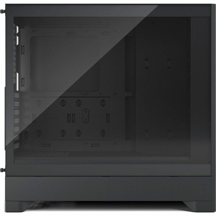 Back. Fractal Design - Fractal Design Pop 2 Air Black - Tempered Glass - Mesh Front - 3x 120mm Fans - Spacious ATX/mATX/ITX Case - Black.