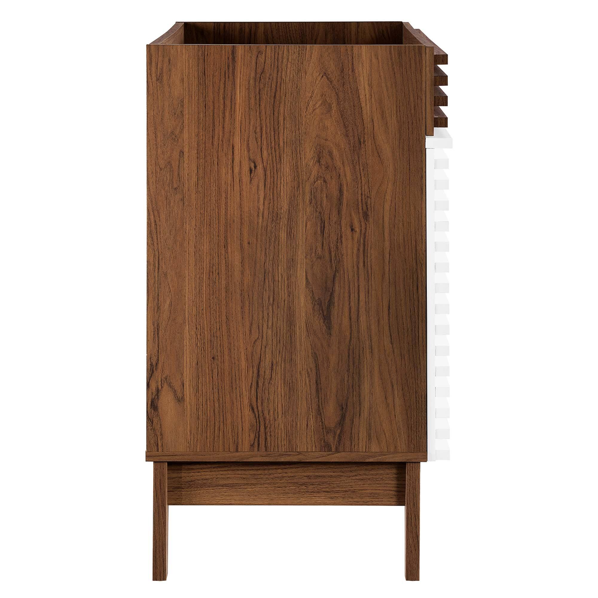 Alt View 1. Modway - Render 30" and 36" Bathroom Cabinets Basin Not Included by Modway - White Walnut.