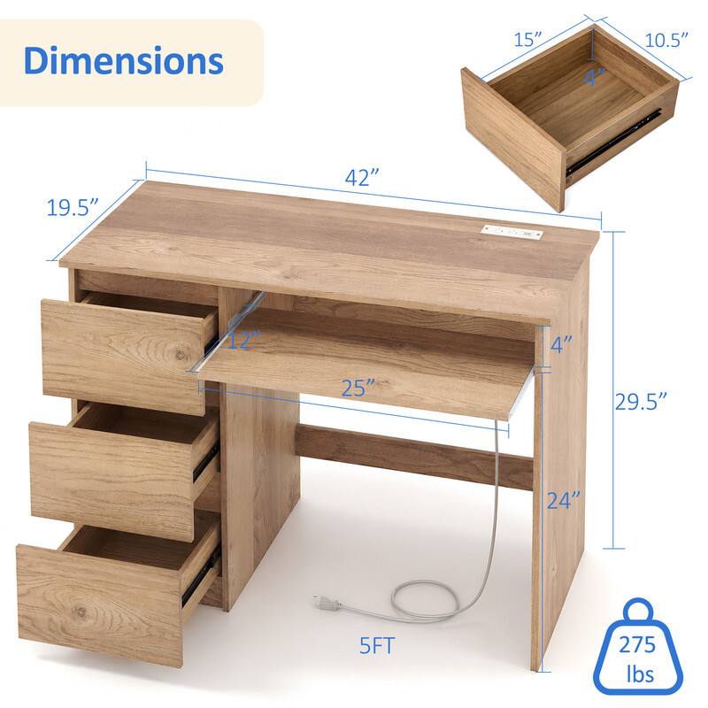 Dimensions: 15" x 4" x 10.5" x 19.5" x 42" x 12" x 4" x 25" x 29.5" x 24" x 5FT, 275 lbs