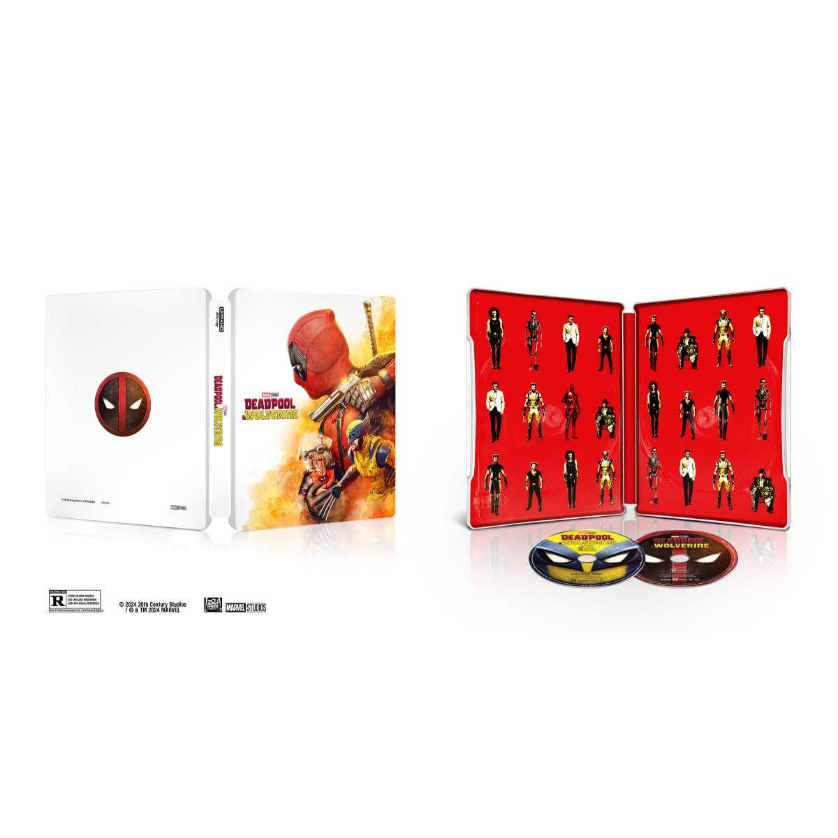 Alt View 1. New Steelbook Deadpool and Wolverine: Deadpool Version (4K / Blu-ray + Digital).