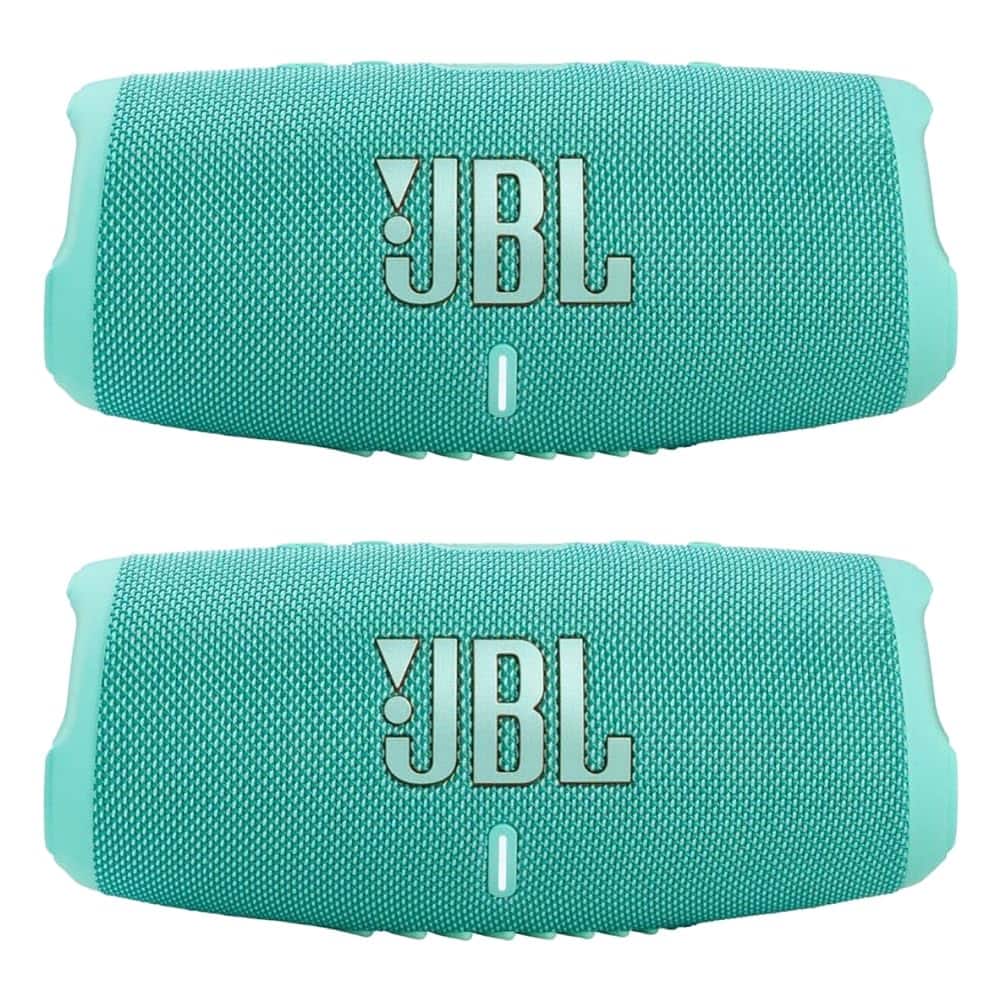 JBL - Charge 5 - Waterproof Portable Bluetooth Speaker - /(Pair) - Teal