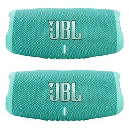JBL - Charge 5 - Waterproof Portable Bluetooth Speaker - /(Pair) - Teal