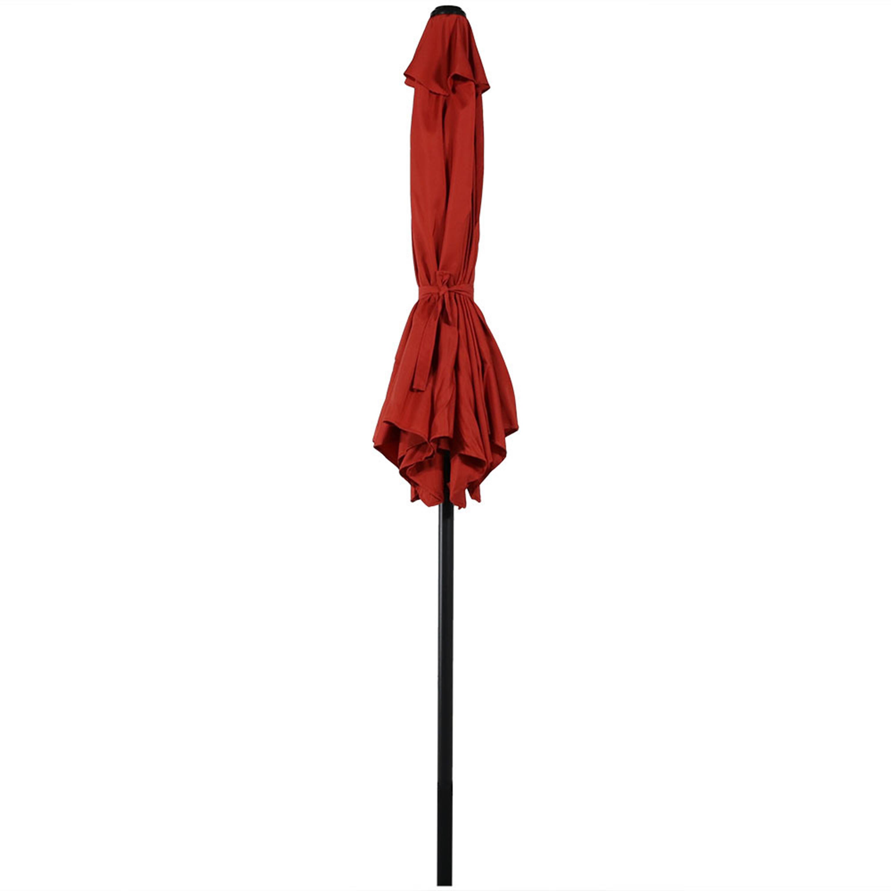 Alt View 10. Sunnydaze - 7.5 ft Aluminum Patio Umbrella with Tilt and Crank - Burnt Orange.