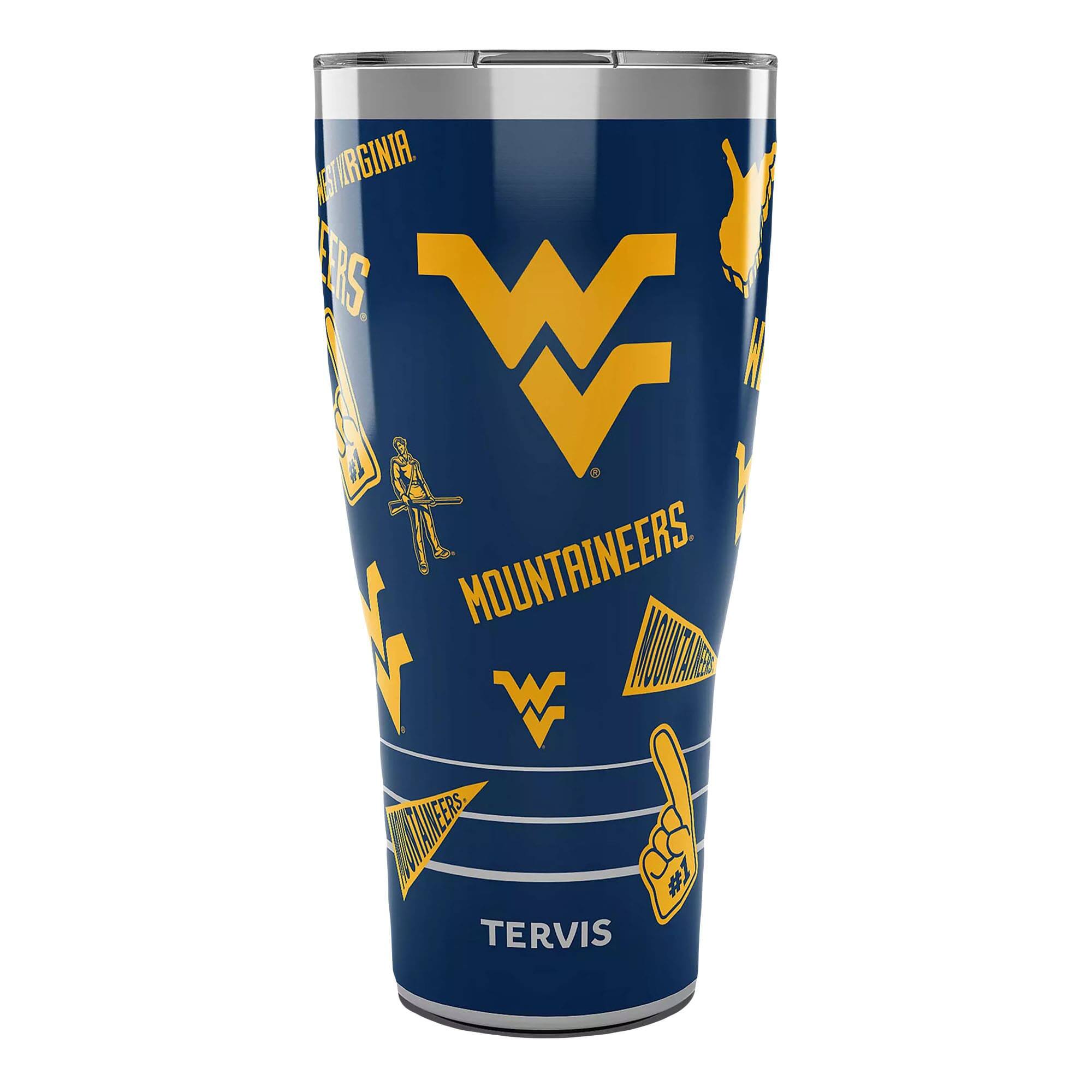Tervis - West Virginia Mountaineers 30oz. Swag Tumbler With Slider Lid - Multicolor