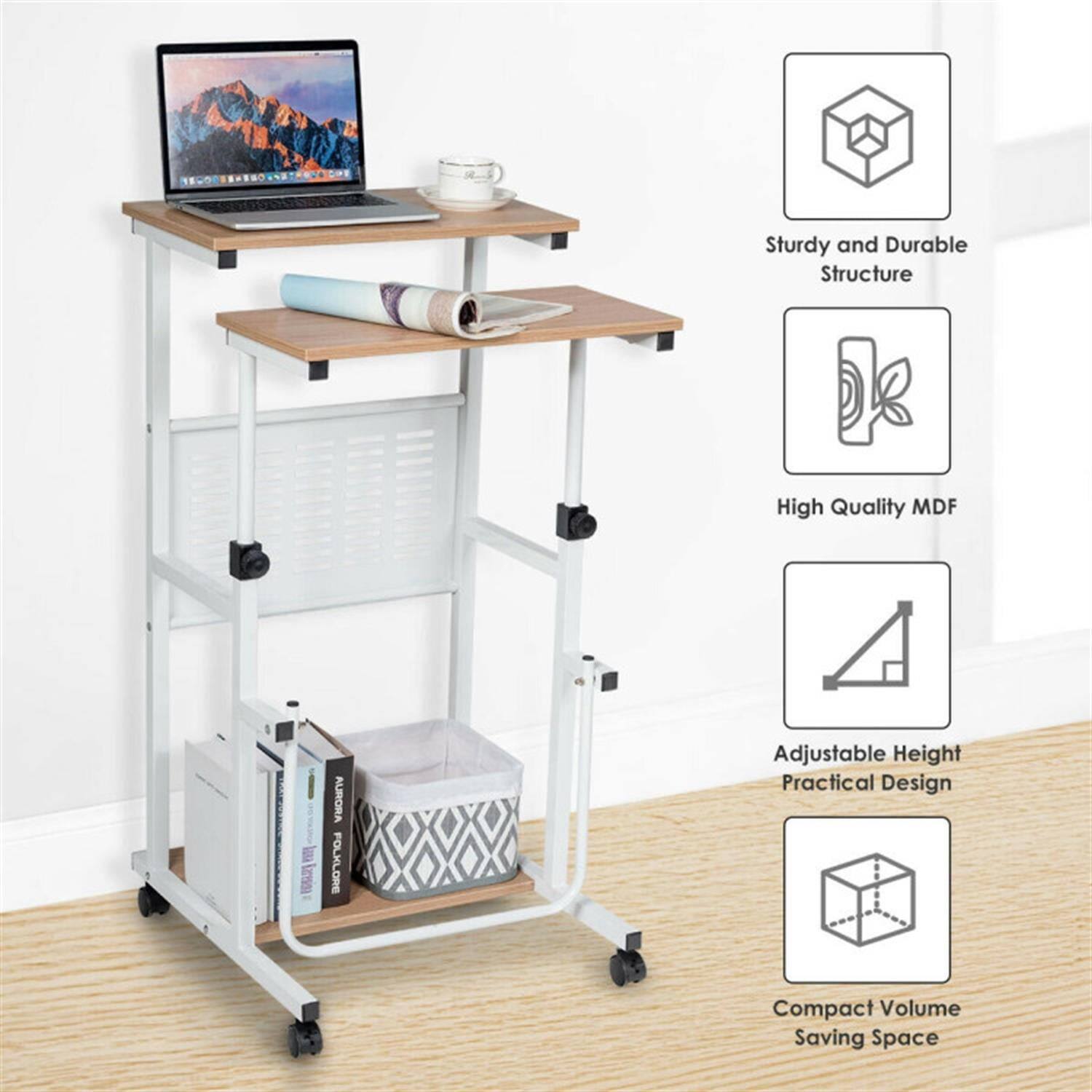 Sturdy and Durable Structure  
High Quality MDF  
Adjustable Height Practical Design  
Compact Volume Saving Space