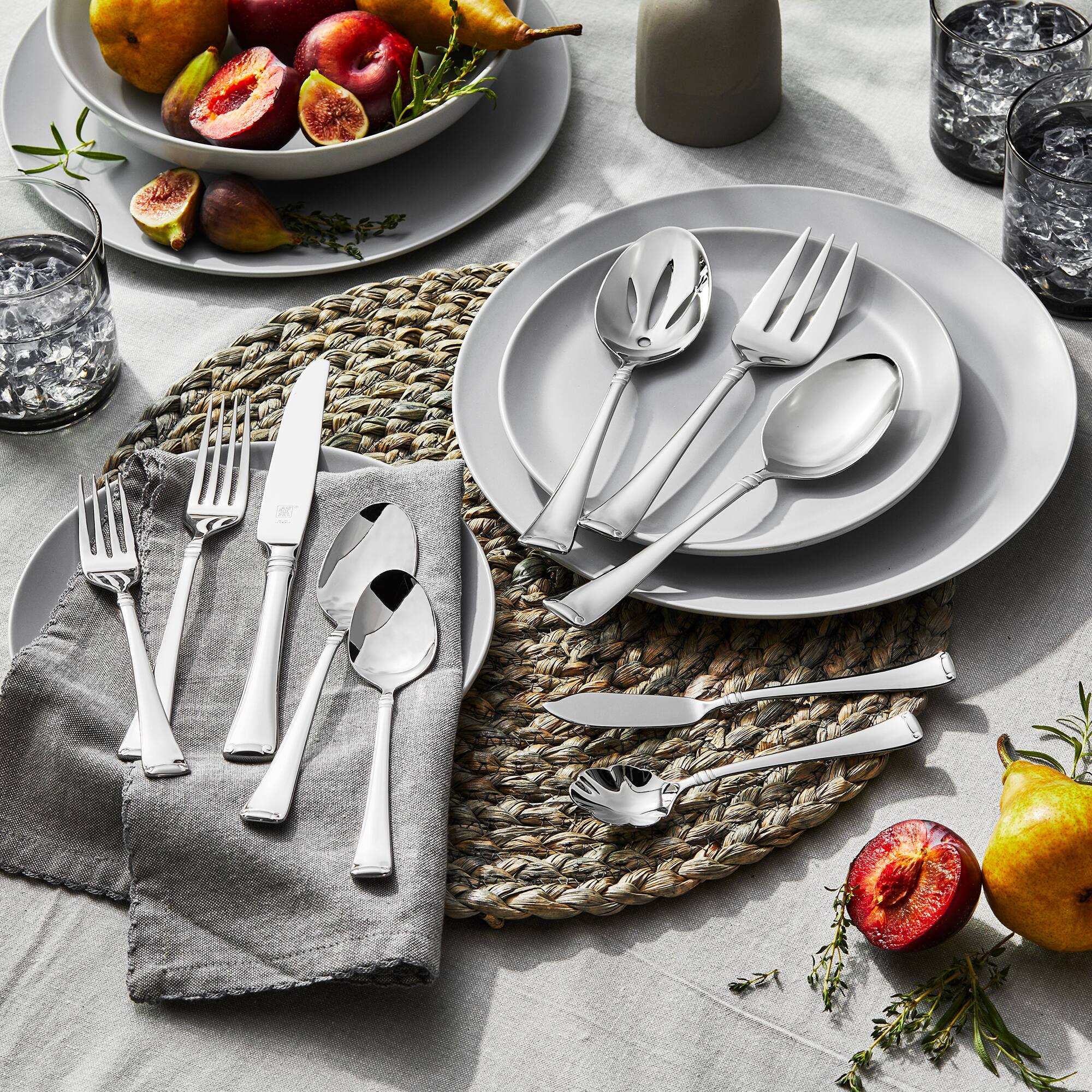 Alt View 2. ZWILLING - ZWILLING Angelico 65-pc 18/10 Stainless Steel Flatware Set - Stainless Steel.