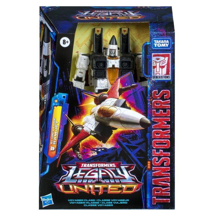 TRANSFORMERS LEGACY UNITED  
TAKARA TOMY GENERATIONS GIUNIVERSE RAMJET  
VOYAGER CLASS  
VOYAGER-KLASSE  
CLASSE VOYAGER  
CLASSE VOYAGEUR  
VIAJERO  
8+