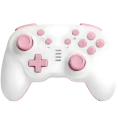 Front. turbX - Mini Mate Pro 2.0 Wireless Ergonomic Gaming Controller for Nintendo Switch, PC, Steam Deck - Sakura Pink.