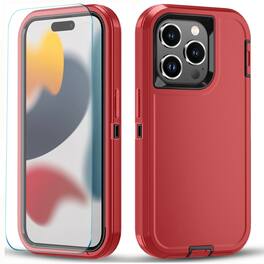 Kitcheniva - iPhone Shockproof Case with MagSafe Support For 14 Cover Only - Red