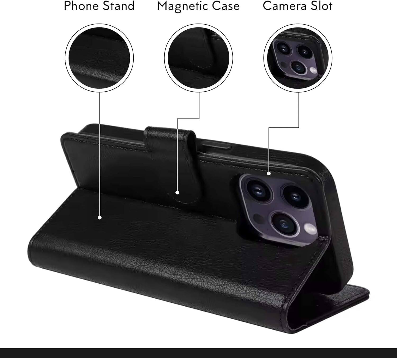 Phone Stand, Magnetic Case, Camera Slot