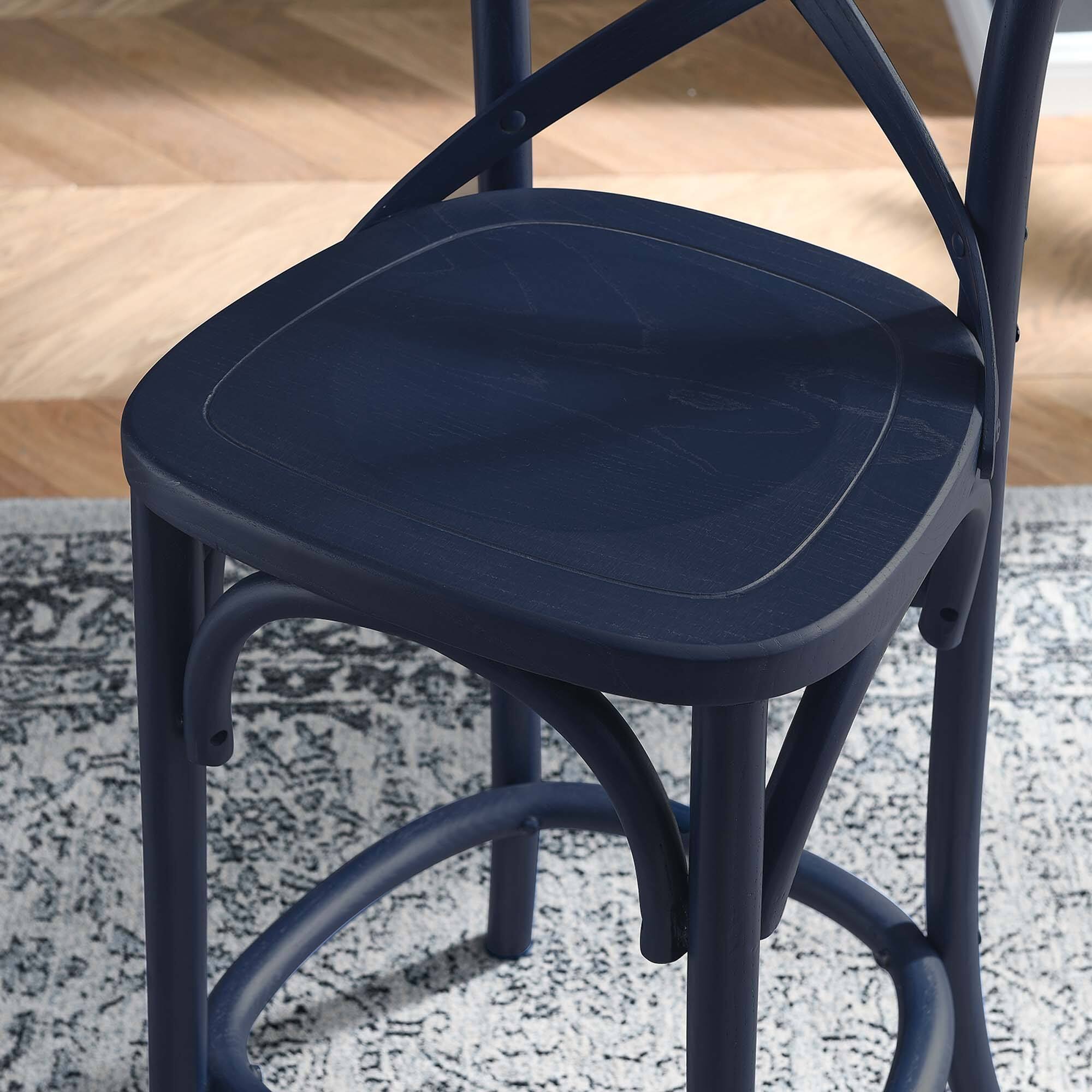 Alt View 6. Modway - Gear Counter Stool by Modway - Blue.