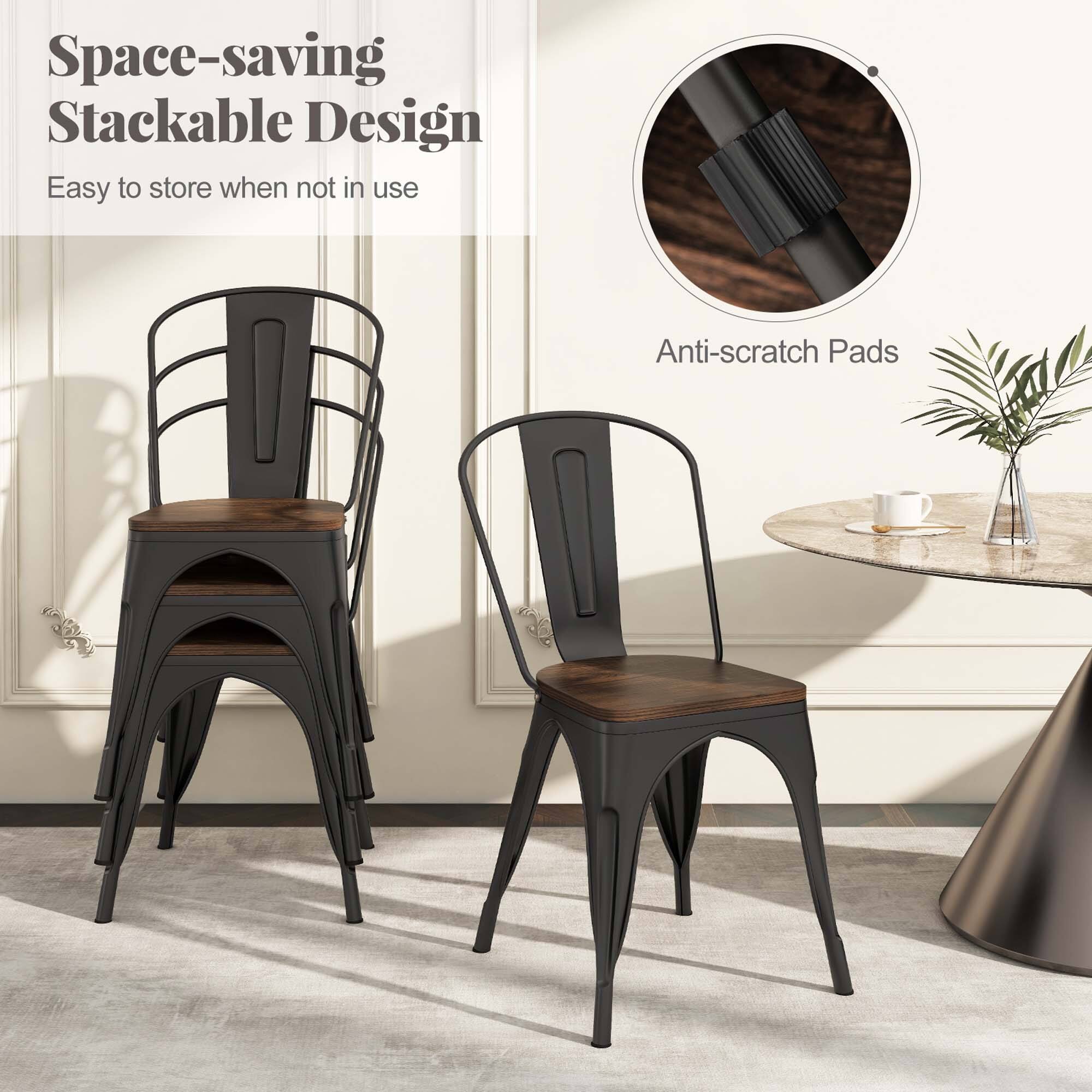 Space-saving Stackable Design  
Easy to store when not in use  

Anti-scratch Pads