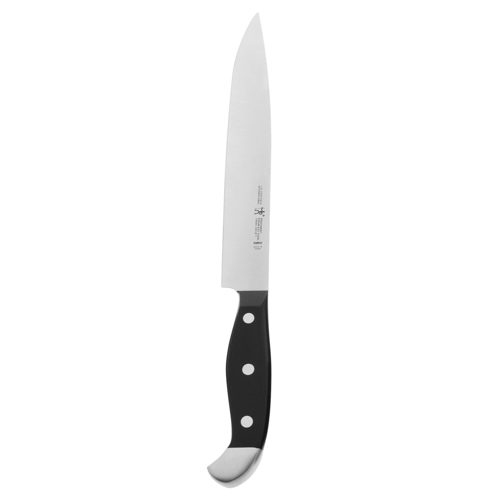 Front. Henckels - Henckels Statement 8-inch Slicing Knife - Black.