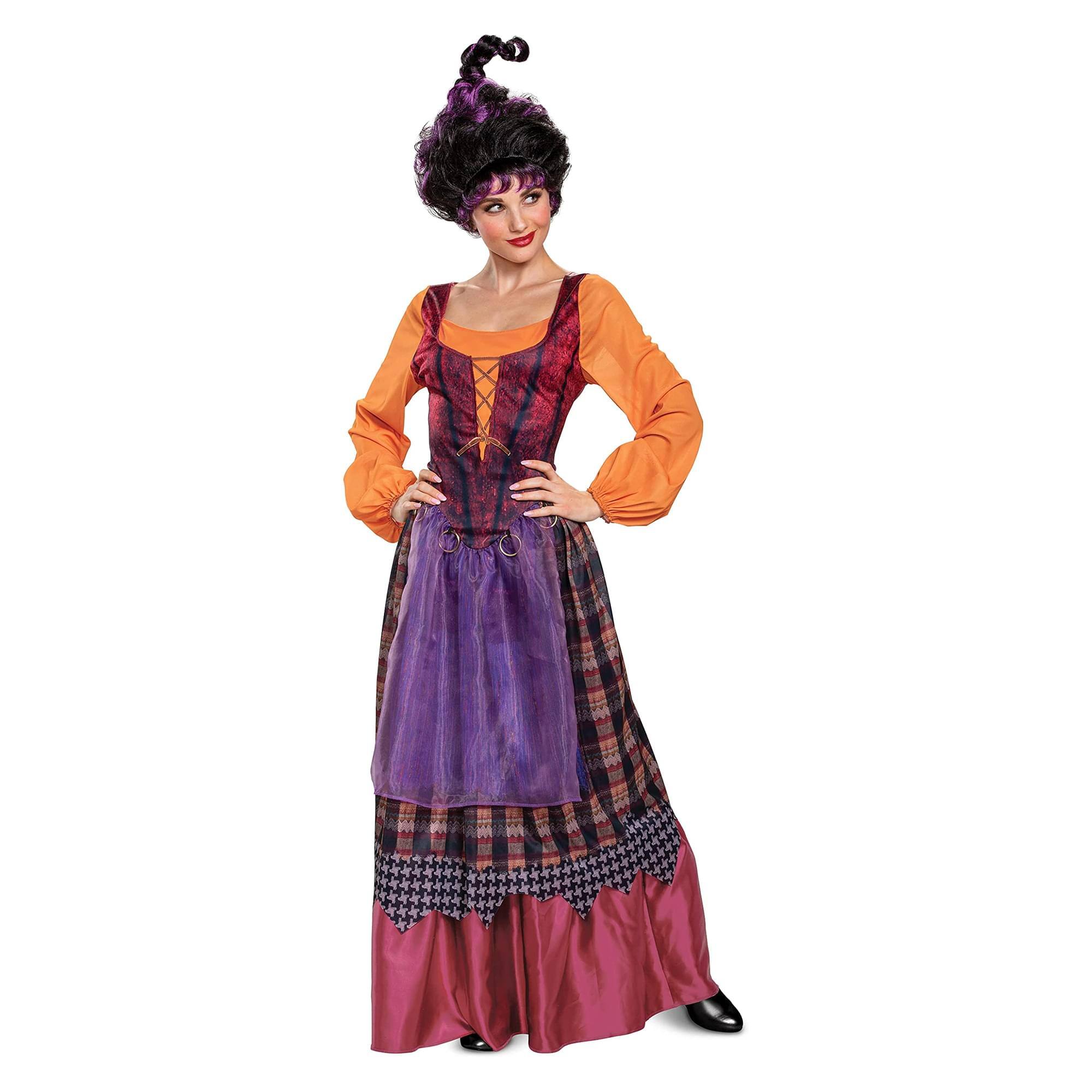 Disguise - Disney Hocus Pocus Mary Deluxe Adult Costume | Medium (8-1) - Purple price history on PriceWatchPro