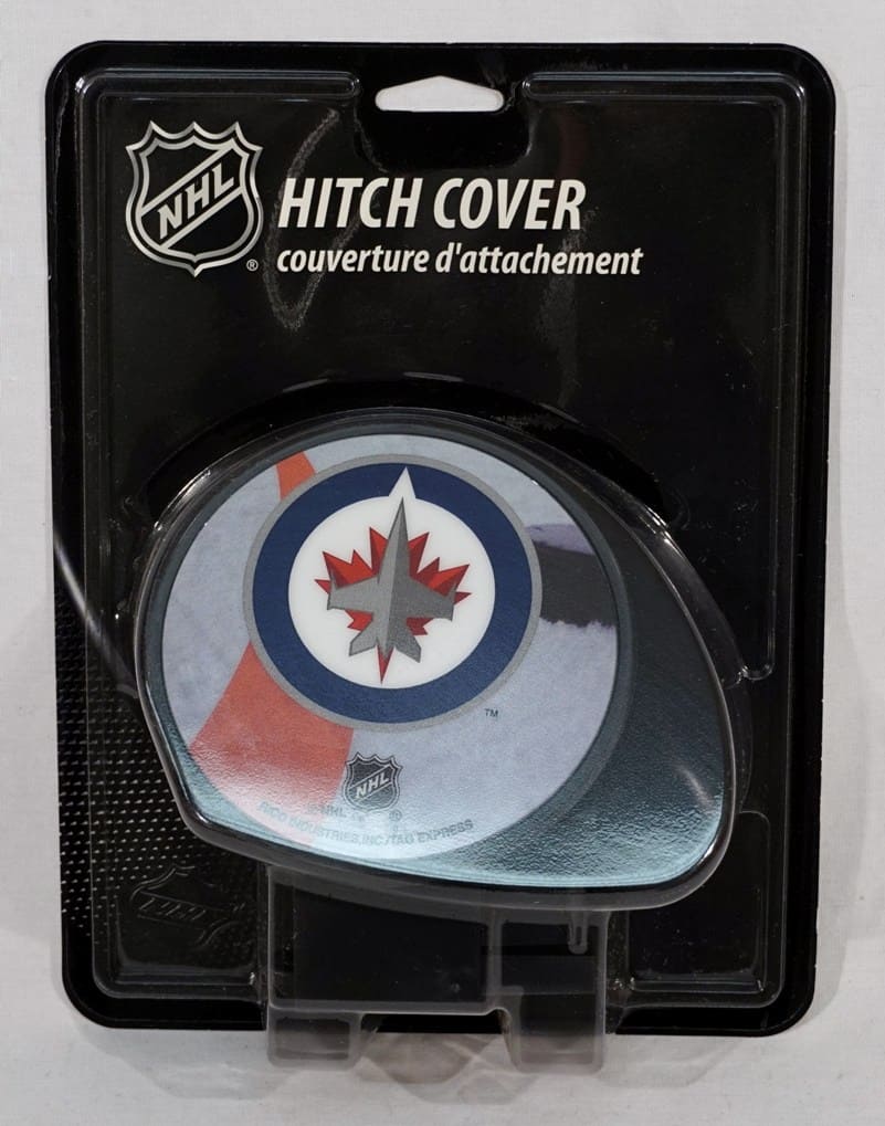Rico Industries - Winnipeg Jets NHL Plastic Trailer Hitch Cover for 2" receiver insert - Multi