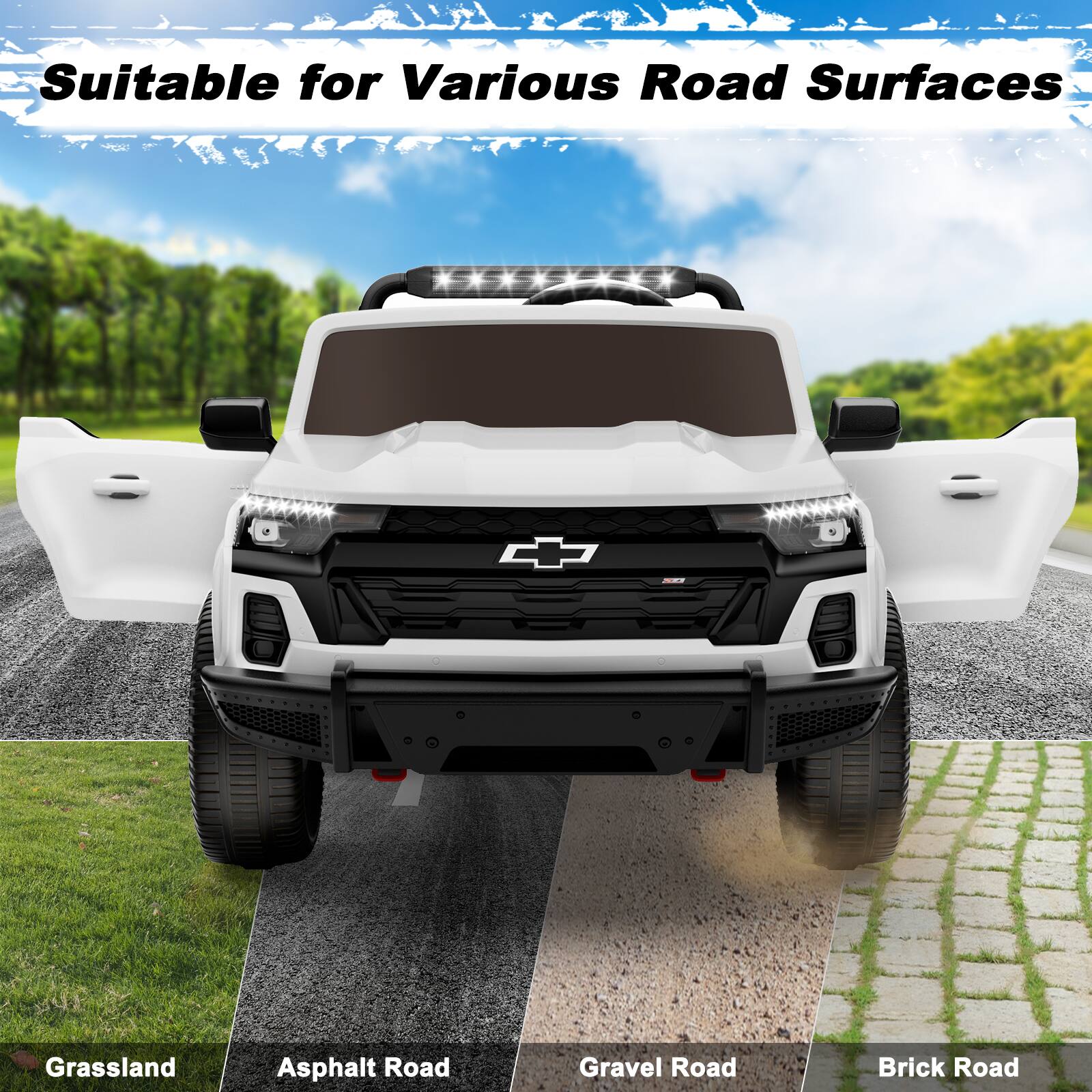 Suitable for Various Road Surfaces

Grassland
Asphalt Road
Gravel Road
Brick Road