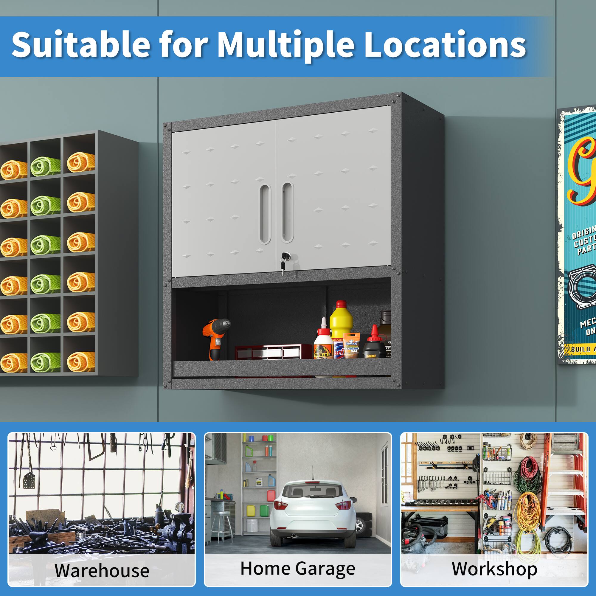 Suitable for Multiple Locations

- Warehouse
- Home Garage
- Workshop