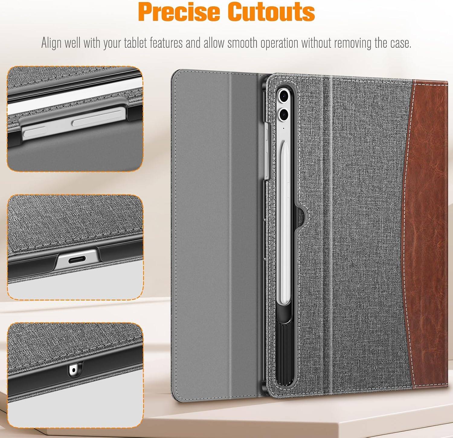 Precise Cutouts  
Align well with your tablet features and allow smooth operation without removing the case.