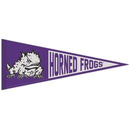 WinCraft - TCU Horned Frogs 13" x 32" Wool Primary Logo Pennant - Multicolor