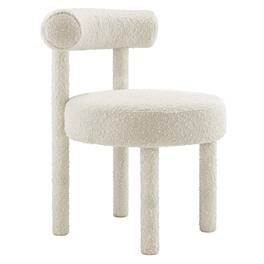 Toulouse Boucle Fabric Dining Chair by Modway - White