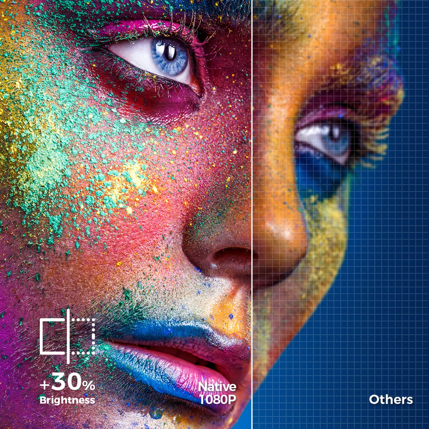 Alt View 22. Vankyo - Leisure 470 Pro Native 1080P Wireless Single LCD Mini Projector - White.