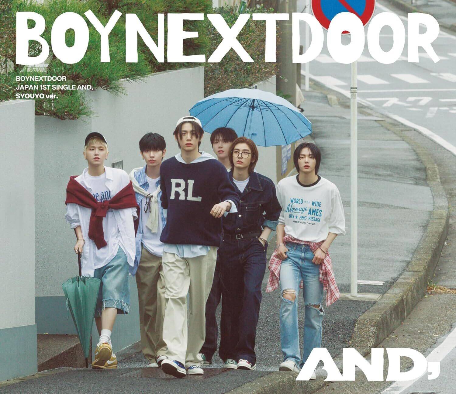 BOYNEXTDOOR  
JAPAN 1ST SINGLE AND,  
SYOUYO ver.  

WORLD... WIDE  
Message AMES  
WORLD... WIDE  
Message AMES  

AND,