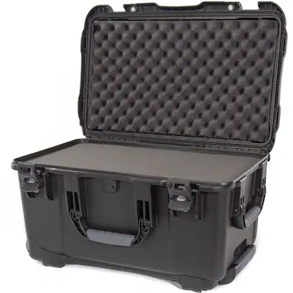 Front. NANUK - Nanuk Wheeled Series 938 Waterproof Hard Case with Foam Insert, Black.