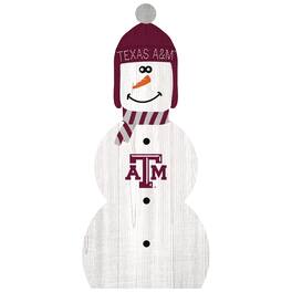Fan Creations - Texas A&M Aggies 31'' Snowman Leaner - White