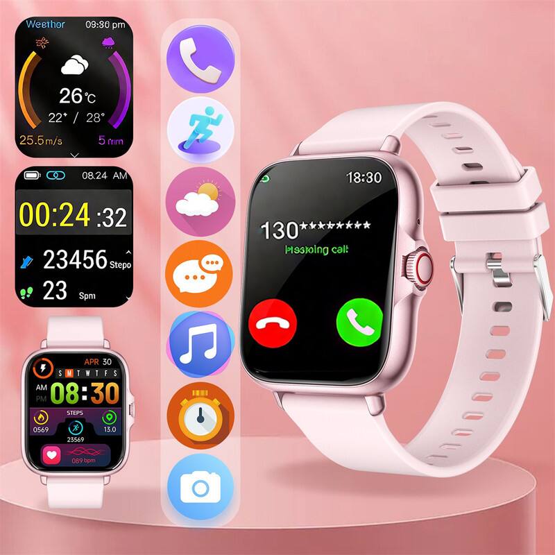 Weethor  
09:30 pm  
26°C  
22° / 28°  
25.5m/s  
5 mm  

08.24 AM  
00:24 :32  
23456 Steps  
23 Spm  

130  
Missing call  

APR 30  
08:30  
Steps  
0569  
23569  
13.0  
089 bpm