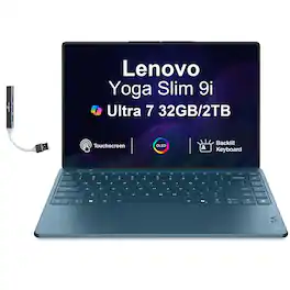 Lenovo - Upgraded - Slim 9i 83CX0005US Laptop, Ultra 7-258V, 32GB, 2TB SSD, 14.0" 4K (3840x2400), Intel Arc 140V, Win 11 Pro - Tidal Teal