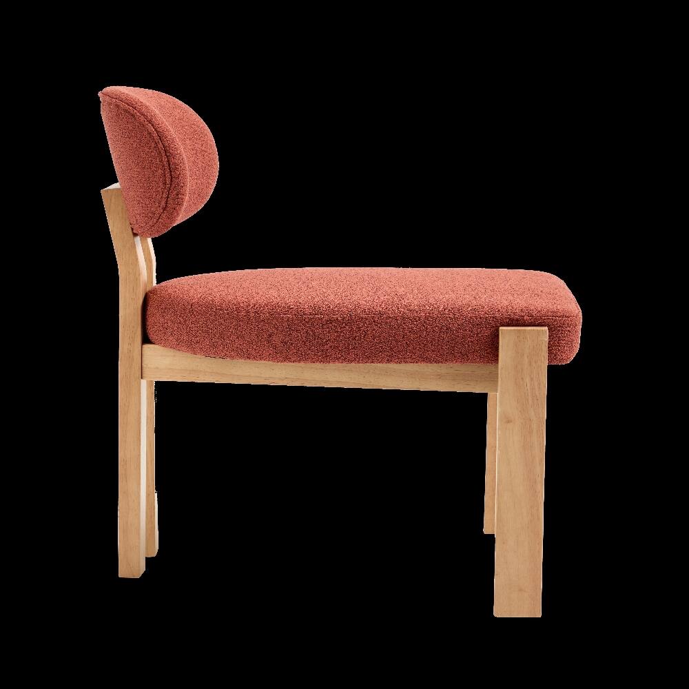 Alt View 10. Loheer - Loheer Wooden Dining Chairs Set of 2 Modern Fabric Upholstered Kitchen Farmhouse Dinner Chair Dark Orange - Dark Orange.