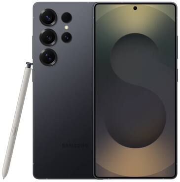 Front. Samsung - Samsung Galaxy S25 Ultra 512GB S938U Unlocked - Titanium Jetblack - Titanium Jet Black.