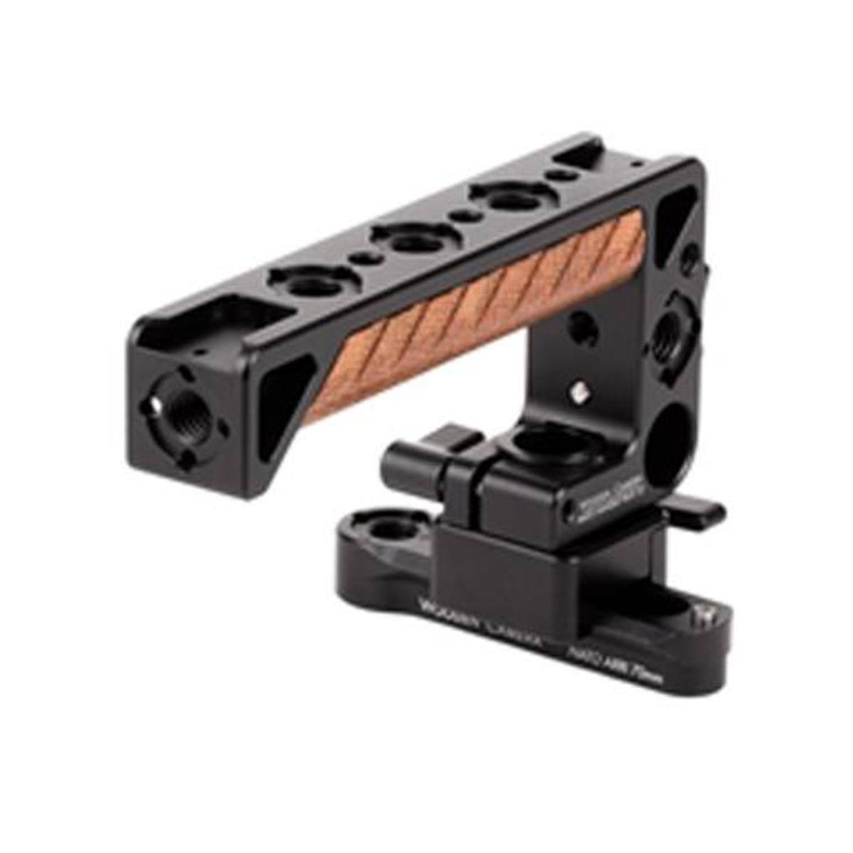 Alt View 1. Wooden Camera - Wooden Camera NATO Handle Plus V2 Kit, NATO 70mm Rail  1.67" Screw Channel.