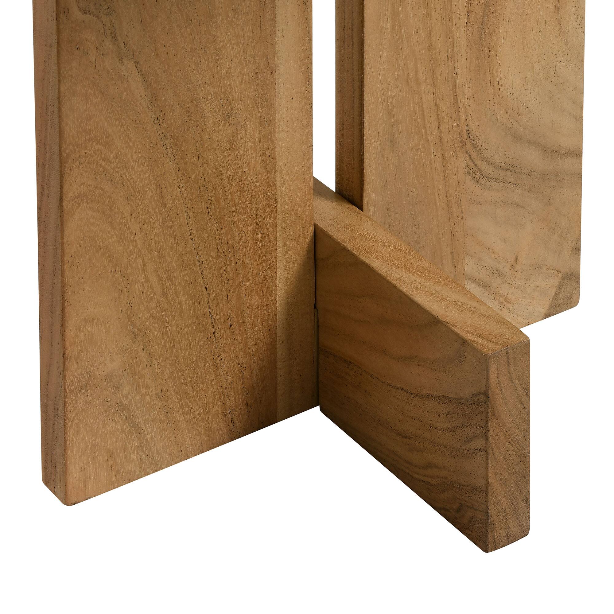 Alt View 6. Modway - Tarin Acacia Wood and Marble Side Table by Modway - Natural.