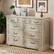Front. Dyonery - Dyonery 9 Drawer Dresser for Bedroom, 52" Wide Rustic Wood Chest of Drawers with Large Storage and Metal Handles - OAK.