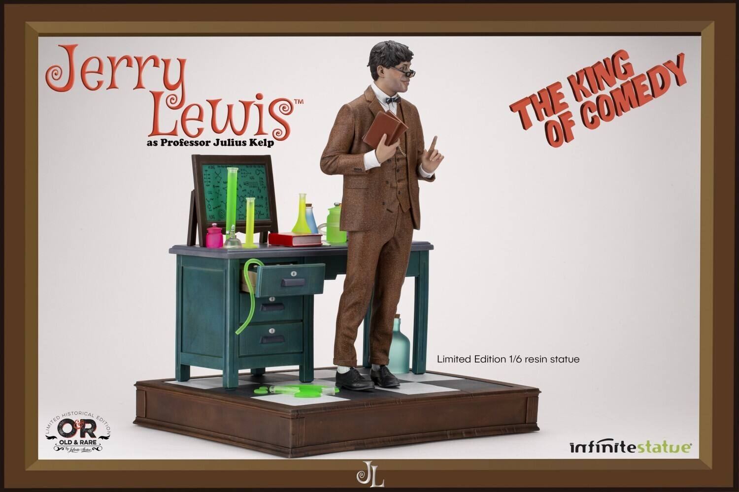 Jerry Lewis™ as Professor Julius Kelp

THE KING OF COMEDY

Limited Edition 1/6 resin statue

Limited Historical Edition
OLD & RARE

infinite statue