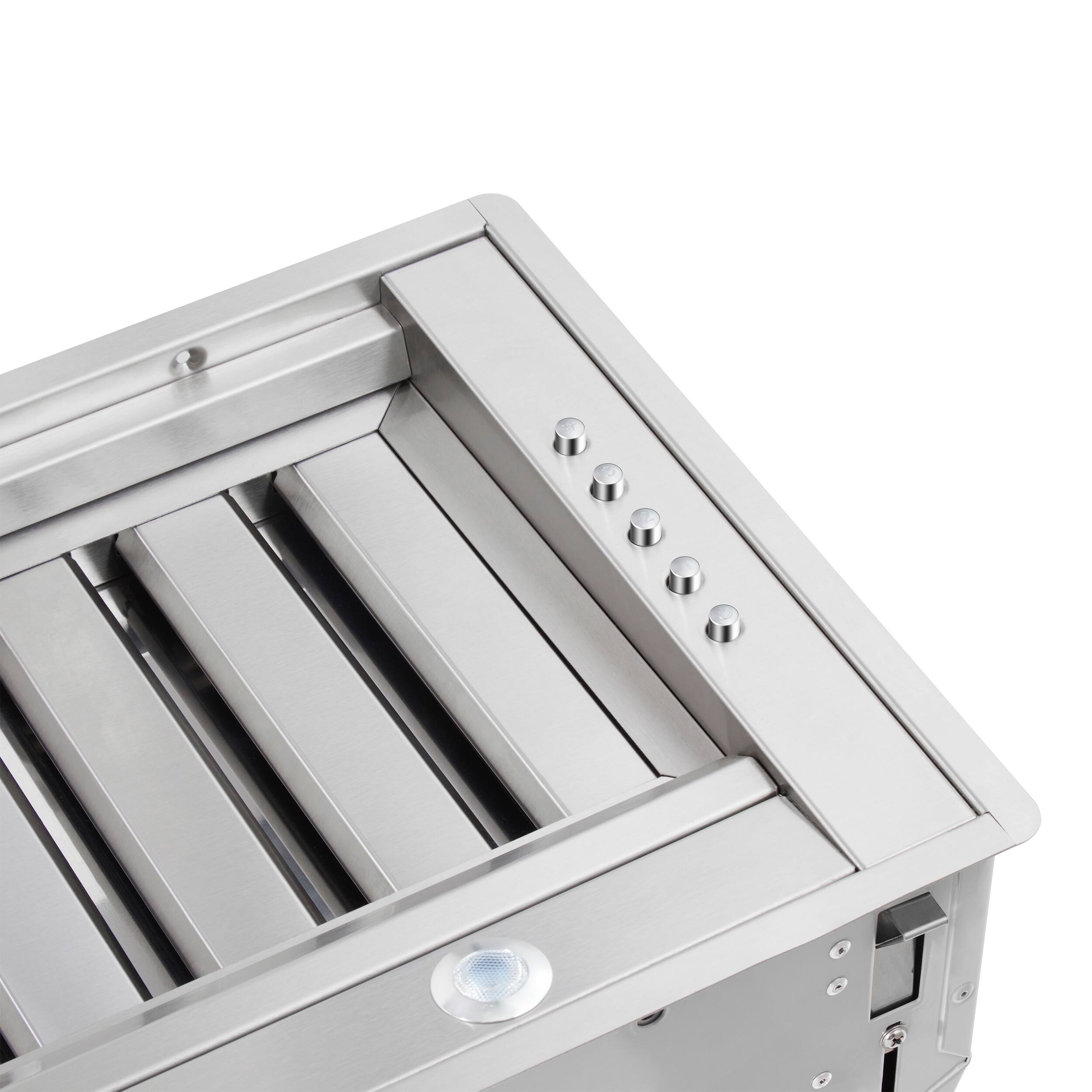 Alt View 1. Forno Appliances - Frassanito 48" Recessed Range Hood - Stainless steel.