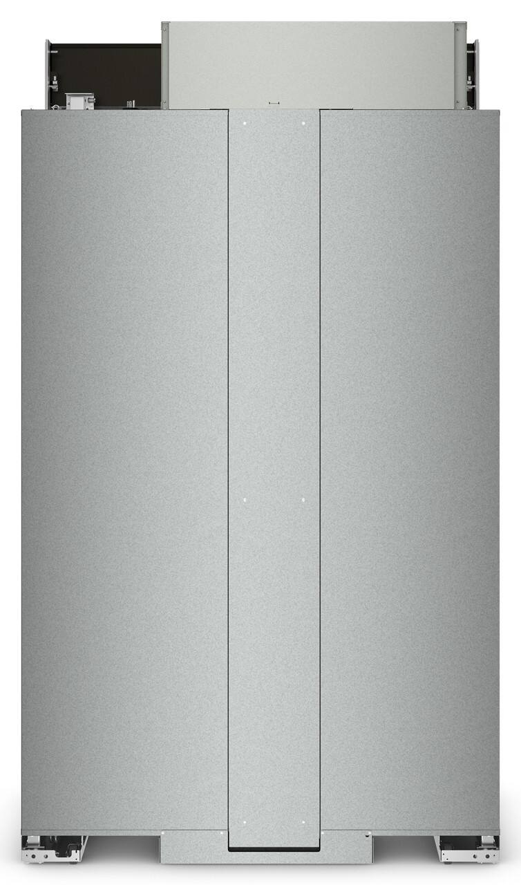 Back. KitchenAid - 29.4 Cu. Ft. Side-by-Side Refrigerator with Ice and Water Dispenser - Black Stainless Steel with PrintShield Finish.