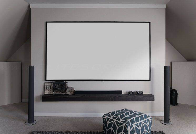 Alt View 4. Elite Screens - Aeon CineWhite® UHD-B EDGE FREE Fixed Frame Matte White Front Projector Screen, 105" Diag., 16:9, AR105WH2.