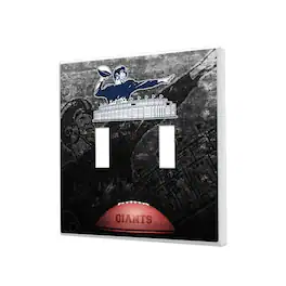 Keyscaper - New York Giants Legendary Design Double Toggle Lightswitch Plate - Multicolor
