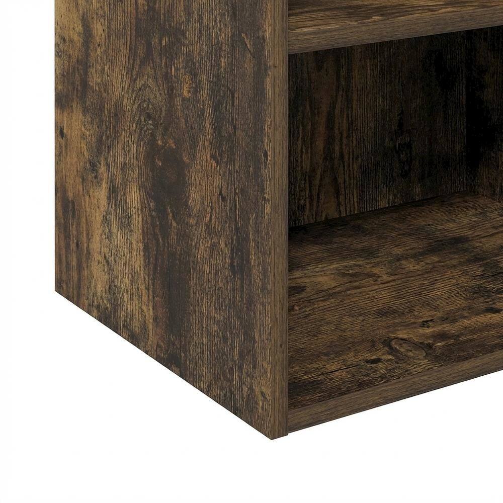 Alt View 2. FurniFact - Engineered Wood Bookcase with Open Shelving for Stylish Storage - Amber Pine.