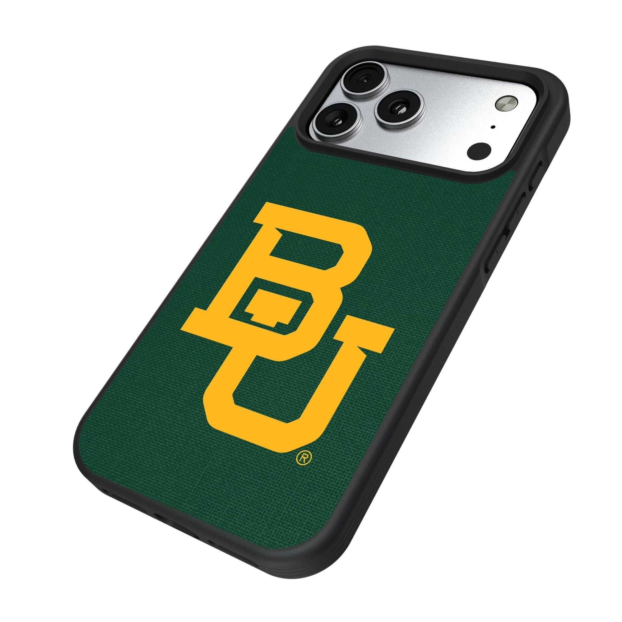Alt View 1. Keyscaper - Baylor Bears Bump Case with 8.2ft Drop Protection - 15 Pro - Black.