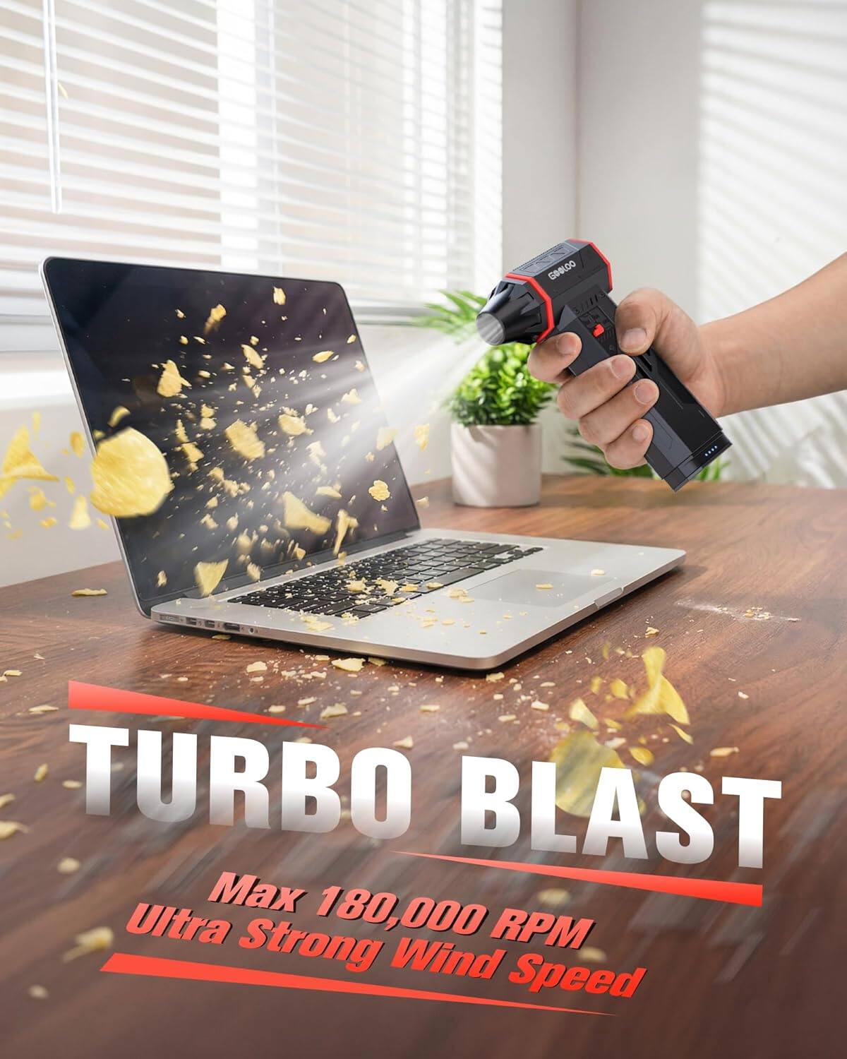 GOOLDO 3/3 TURBO BLAST  
Max 180,000 RPM  
Ultra Strong Wind Speed