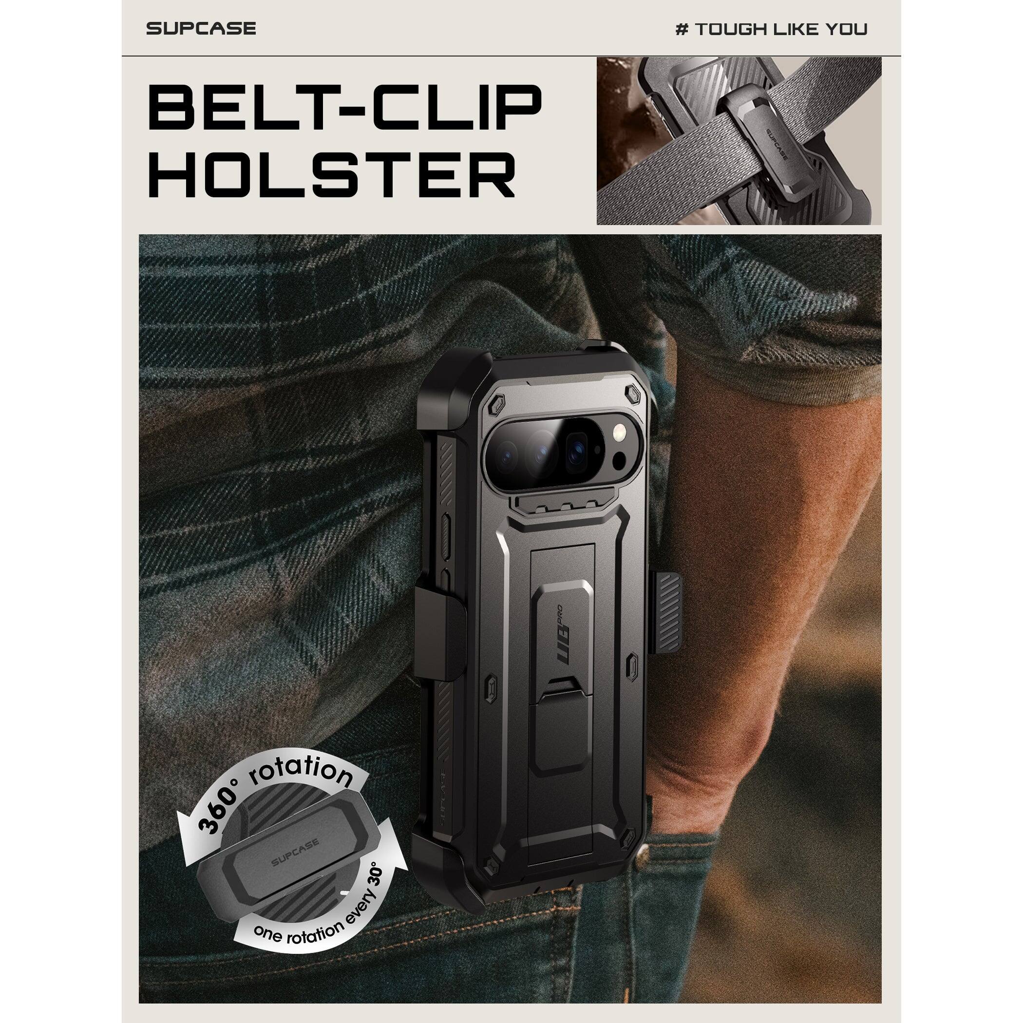 SUPCASE  
BELT-CLIP HOLSTER  

# TOUGH LIKE YOU  

360° rotation  
one rotation every 30°