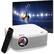 Front. Kodak - FLIK X10 Full HD Multimedia Projector Kit, 1080p Portable Home Theater Bundle with 100” Projection Screen - White.