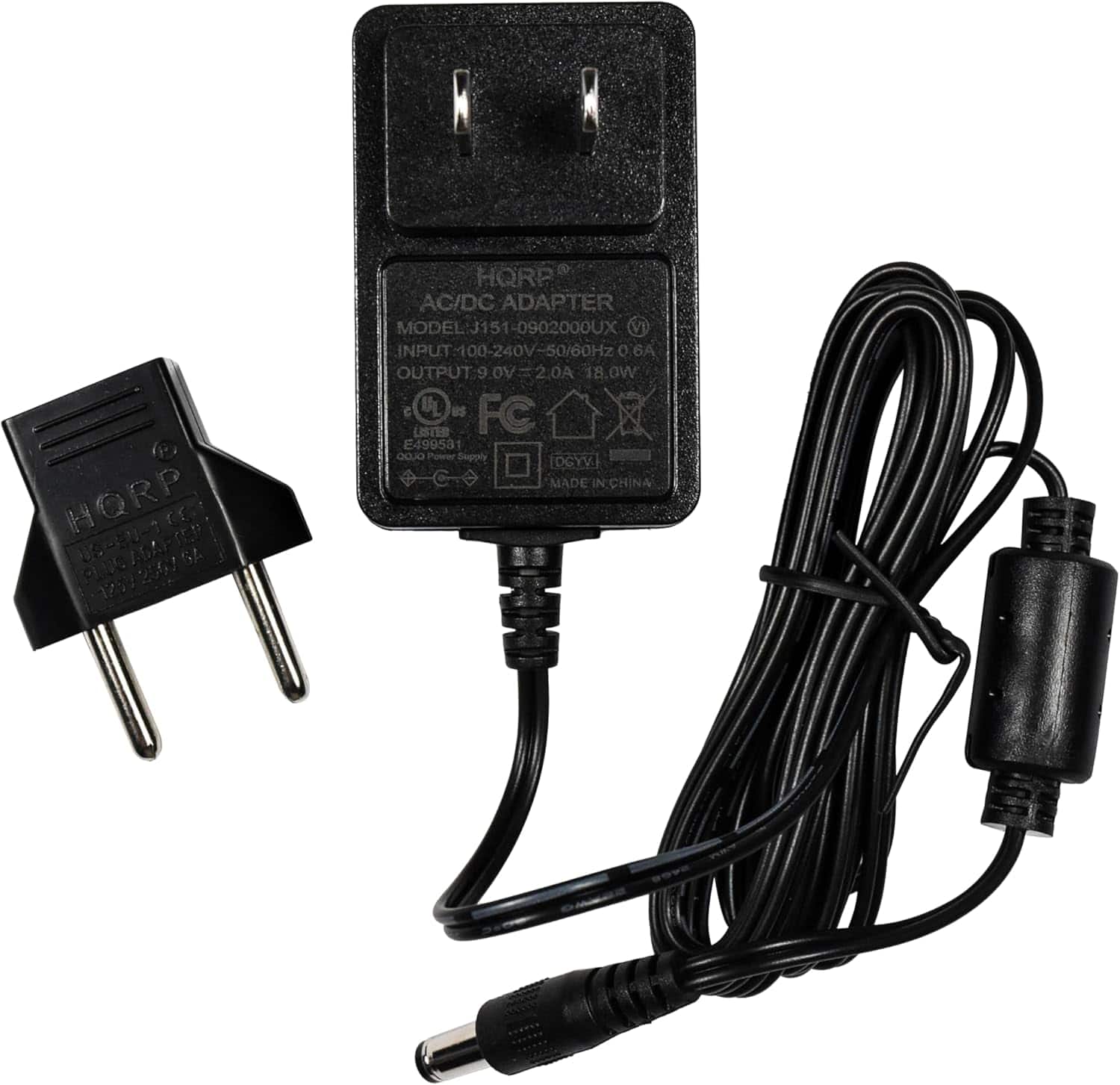 HQRP - AC Adapter for Korg MS2000 MS2000R MS2000B MS2000BR Analog Modeling Synthesizer Power Supply