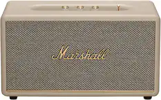 Front. Marshall - Stanmore III Bluetooth Home Speaker with Bass / Treble / Volume Controls and 3.5 mm Auxiliary / RCA Inputs - Cream.