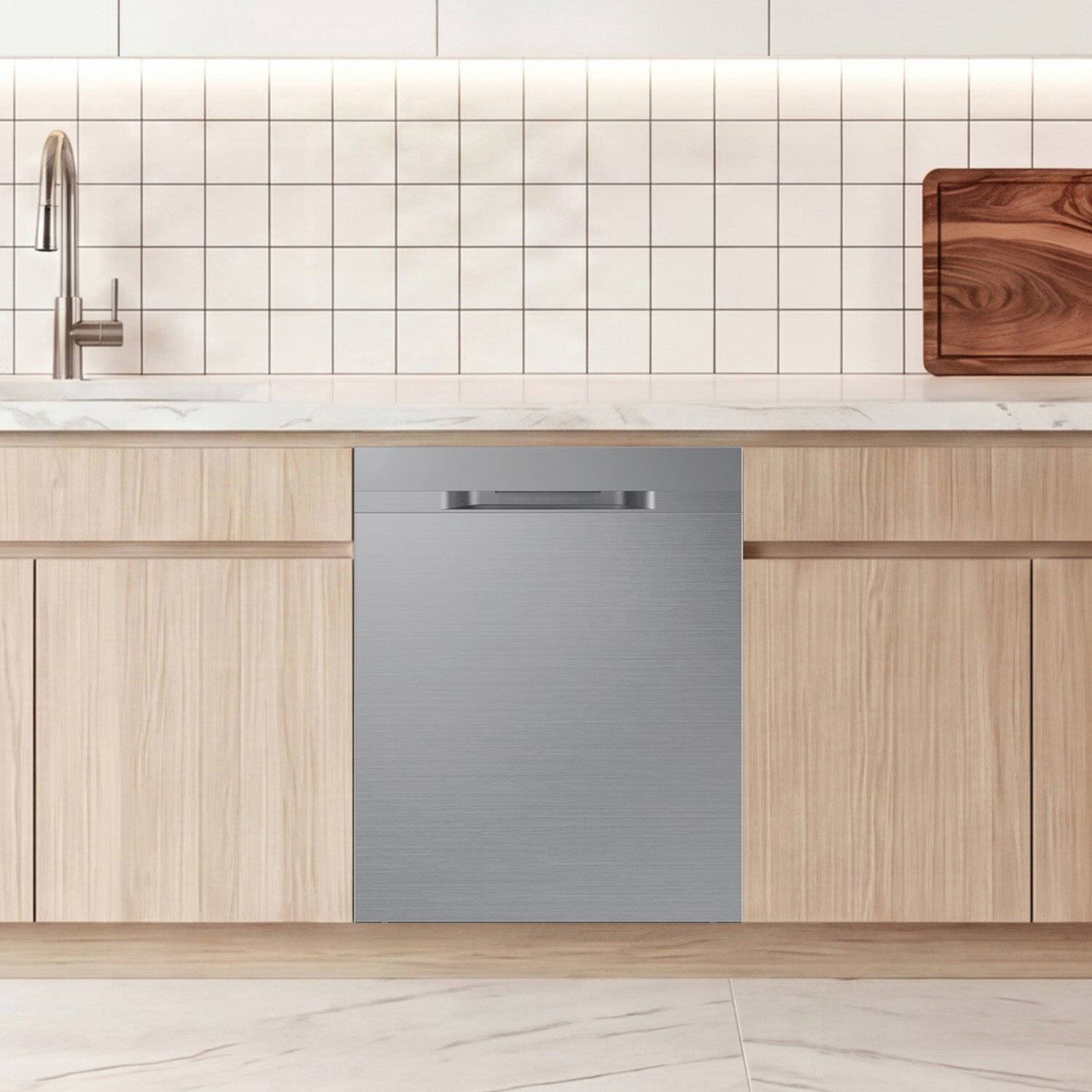 Alt View 13. Samsung - 48 dBA Dishwasher with 3rd Rack and AutoRelease Door Drying - Stainless Steel.