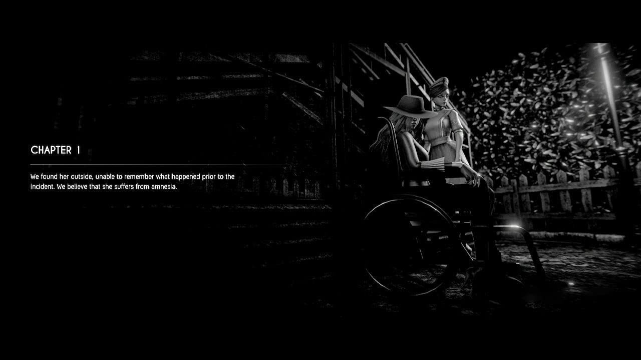 CHAPTER I

We found her outside, unable to remember what happened prior to the incident. We believe that she suffers from amnesia.