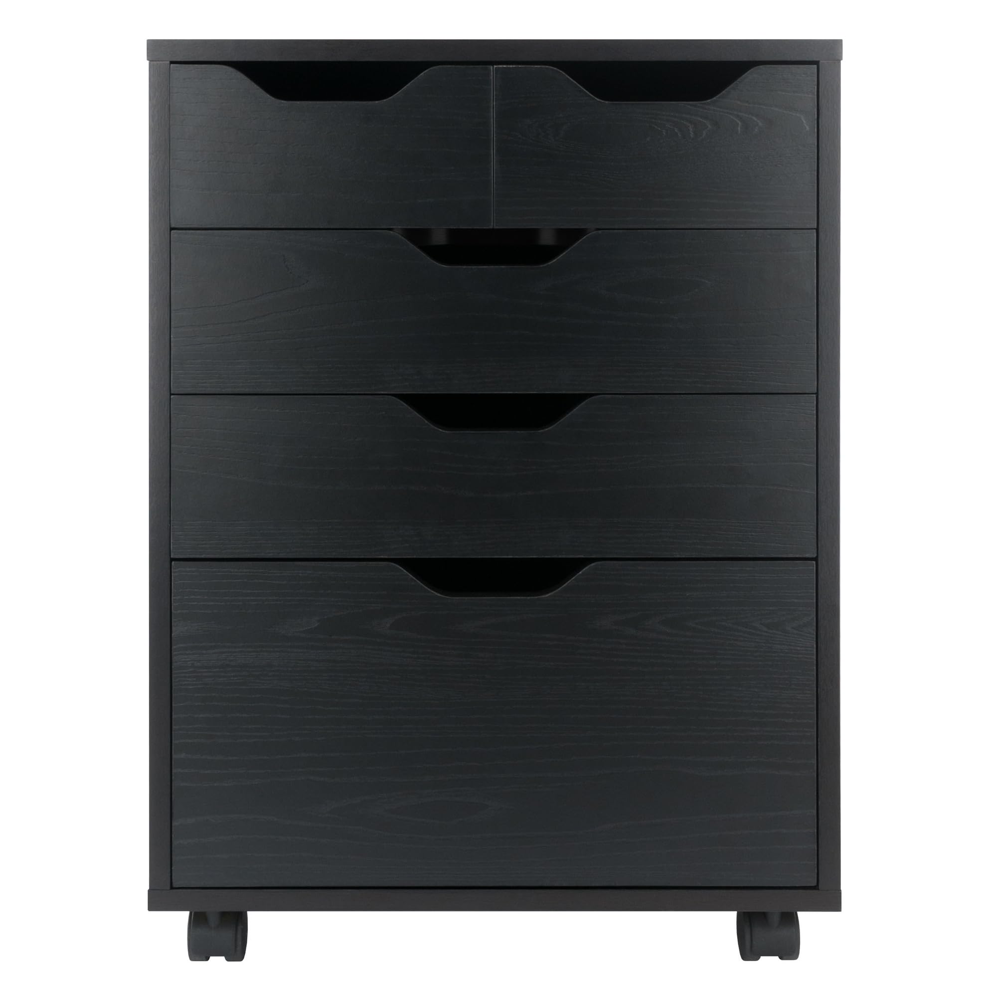 Alt View 1. Earthley Blooms - Halifax Bins Drawers Mobile Cabinet Home Office FabricCabinet with diverse storage handles.
